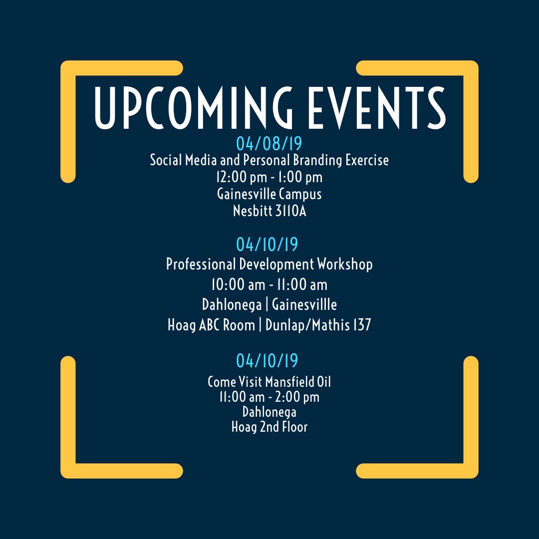 MCCBPROS's tweet image. Upcoming Events 04/08-04/12 ! #ungpros