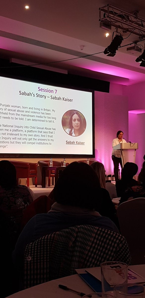 "I want to trigger change.  Enough is enough" Brave survivor Sabah Kaiser sharing her own personal story of harrowing abuse <a href="/TAGintheUK/">TogetherAgainstGrooming</a> "#FeeltheFear and do it anyway" conference in #bradford