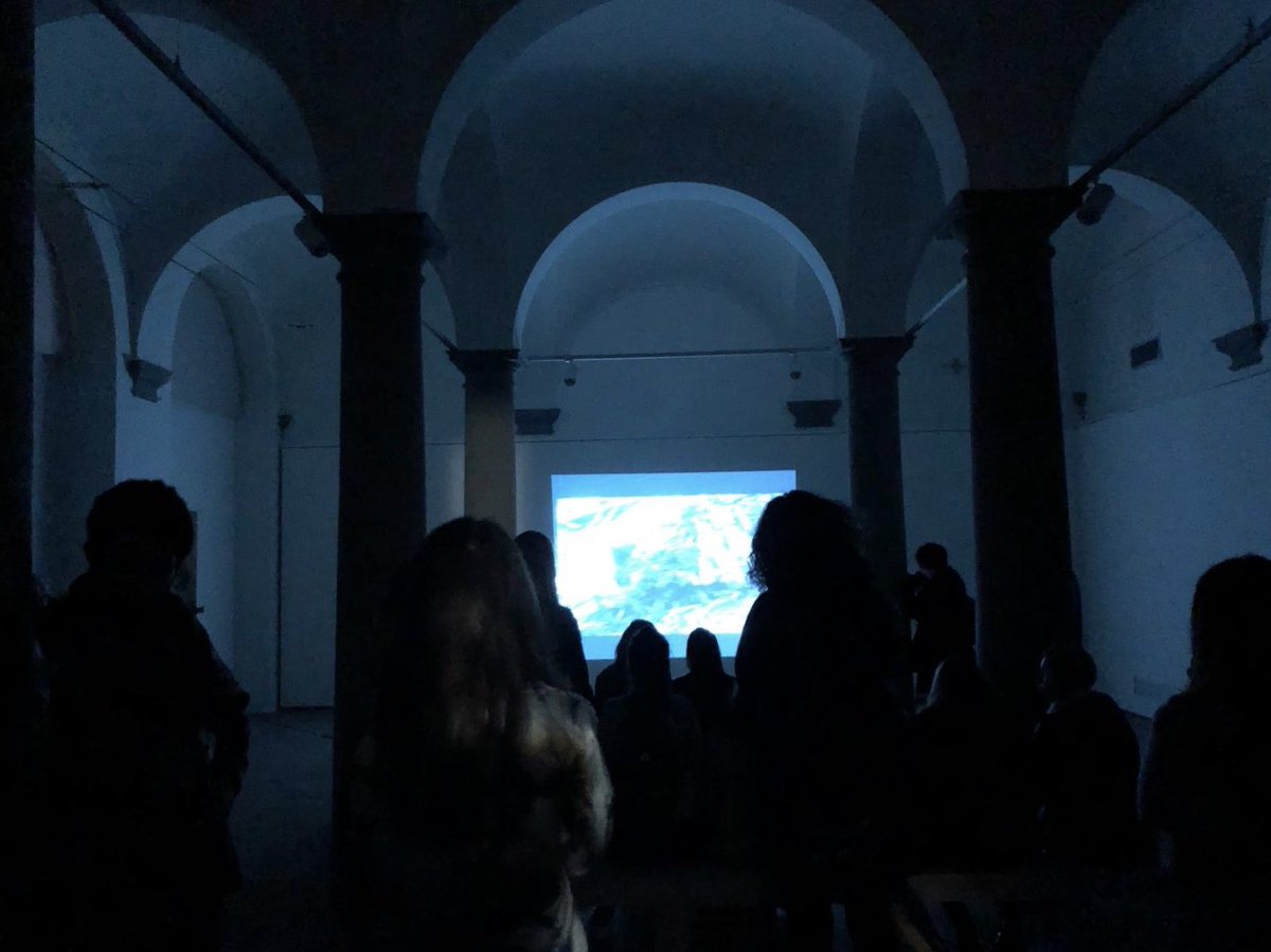 CrosswayUK's tweet photo. We are incredibly proud of alumnus @AlfarajMohammad for the opening of #TheGlassBetweenUs, his very first solo show @LeMuratePAC in Florence as a result of the @Film_ME_NOW x Crossway Foundation residency.⁣ Exhibition runs until 4 May 2019 so don’t miss it if you’re in Florence! https://t.co/tHvqrwSTCs