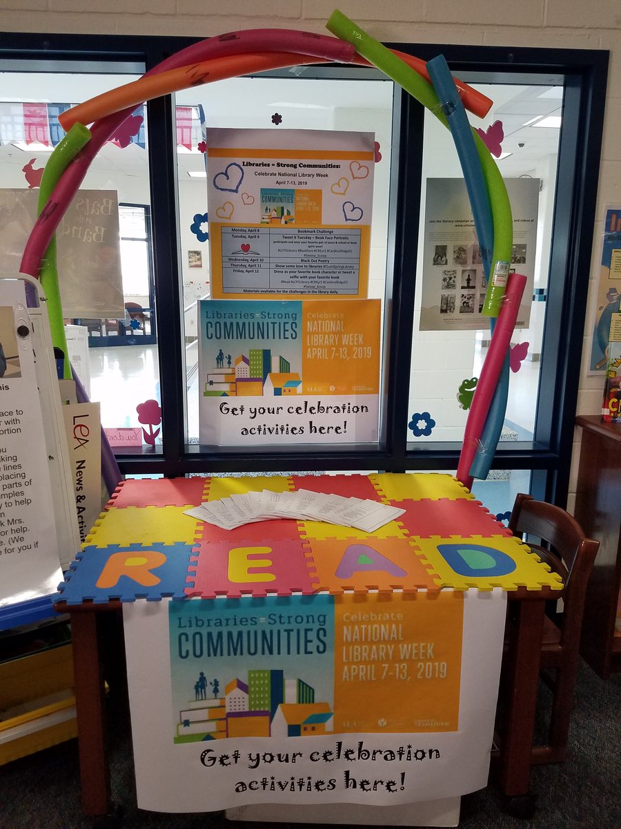 TracieL03188907's tweet photo. Send some love to your favorite library for #NationalLibraryWeek #CREyr5 #LCPSlibrary Celebrate with us! https://t.co/yZgkvPqiIi