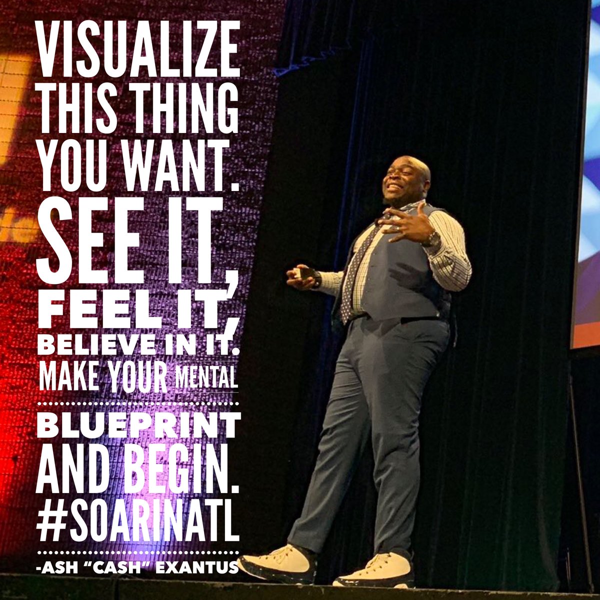 bemodernman's tweet photo. #BEModernMan Ash Exantus @IamAshCash at #SOARinATL. https://t.co/aKPQDjZU1w