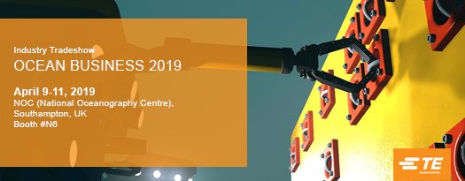 sea_con's tweet photo. Join TE Connectivity on booth #N6 during Ocean Business from the 9th to 11th April at the National Oceanographic Centre in Southampton.  Visitors to the show can see our wide range of interconnect products designed for oceanographic applications and research institutes. #oceanbiz https://t.co/Cfn2kc3EWh