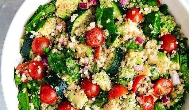 Healthcon_'s tweet image. Spinach, Avo &amp;amp; Quinoa Salad (serves 4-6) healthconnectionsa.com/?p=1994