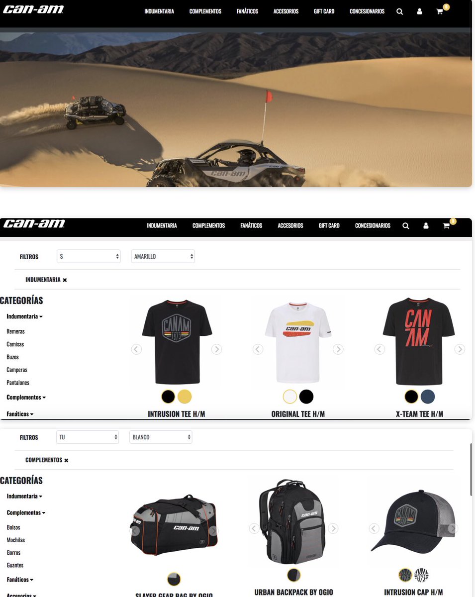 ITBNSA's tweet image. Con nuestro partner ETAIL presentamos el shop online de Can-Am Argentina, integrando nuestras soluciones ecommerce B2C.
Indumentaria, accesorios, complementos, giftcards y mucho más! 🏍🏍 itbnsa.com/blog/2019/03/2…

#fanaticosmotos #ETAIL #ecommerceB2C #masventas #retailcommerce