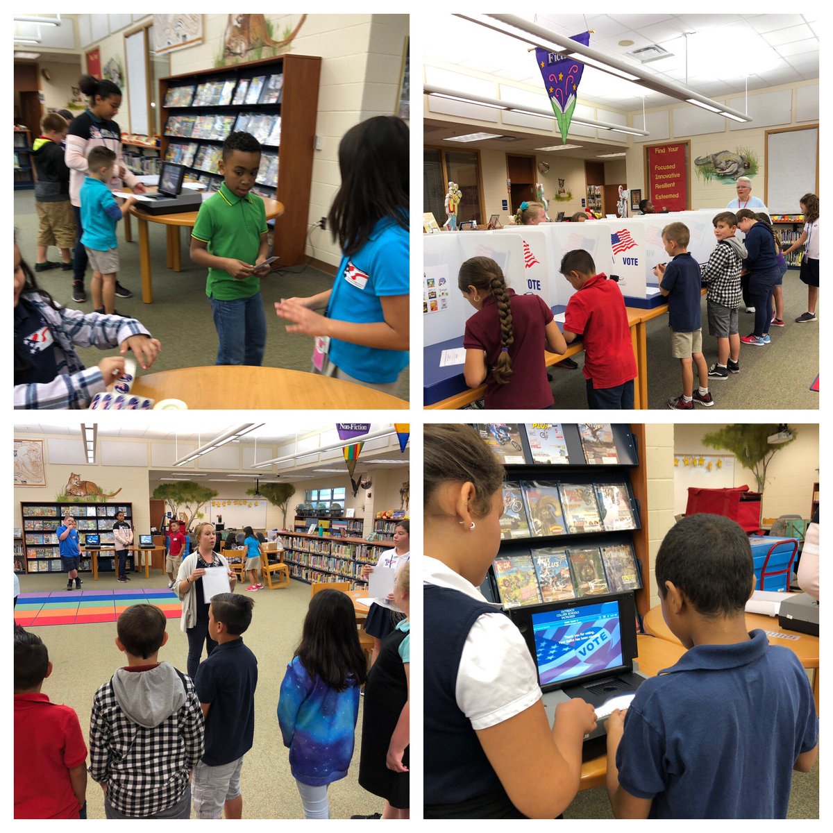Mathycarole's tweet photo. EES students are voting for their favorite SSYRA books today. https://t.co/qnYSE2MyIw