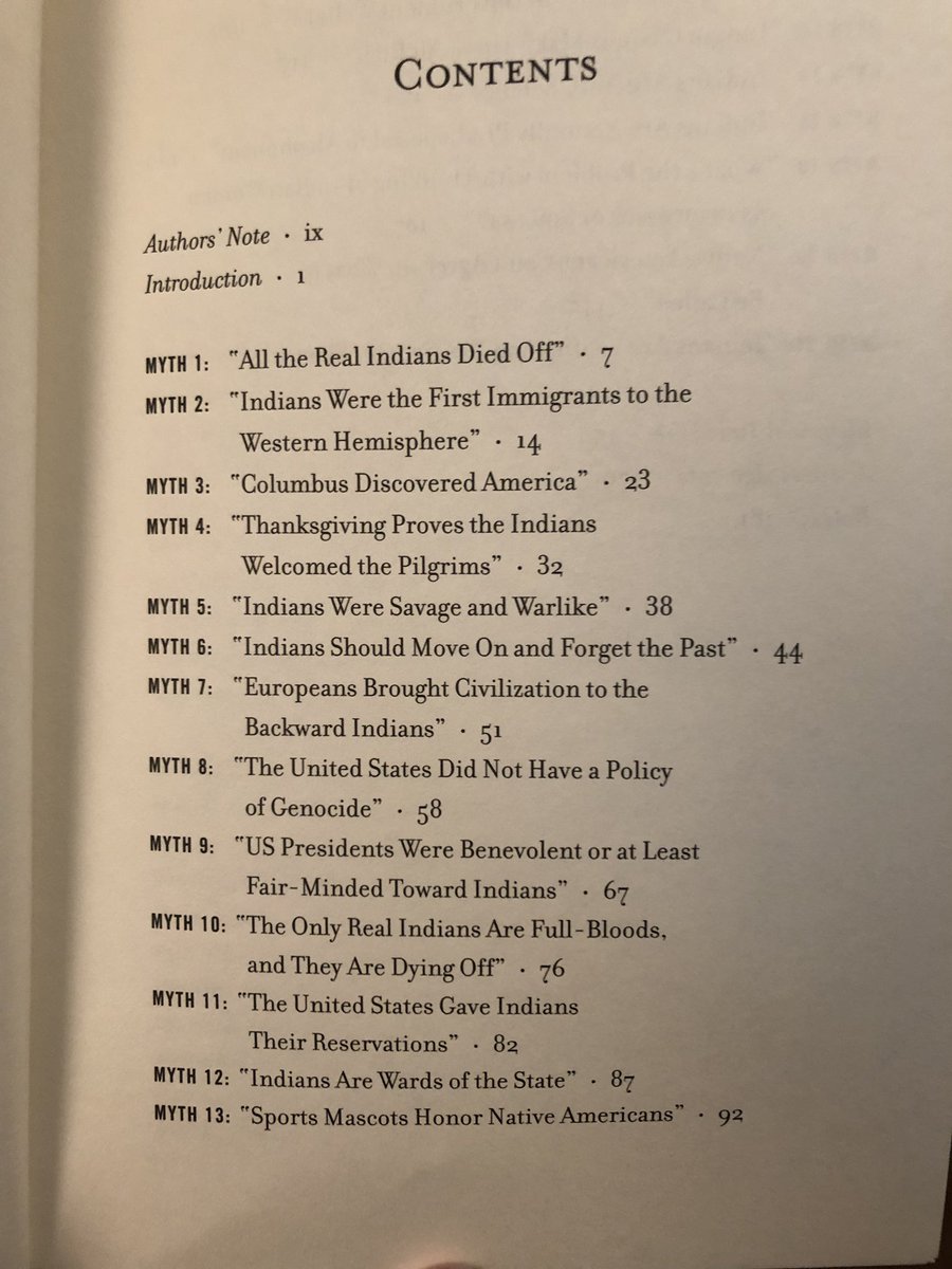 KaitlinCurtice's tweet photo. Non-Natives: read this list of MYTHS that have been spoken over Indigenous peoples on a daily basis throughout history, and are still used all the time today, bc of perpetuated toxic stereotypes. 
Challenge yourself.
Then go read this book. https://t.co/gOAa9iesK2
