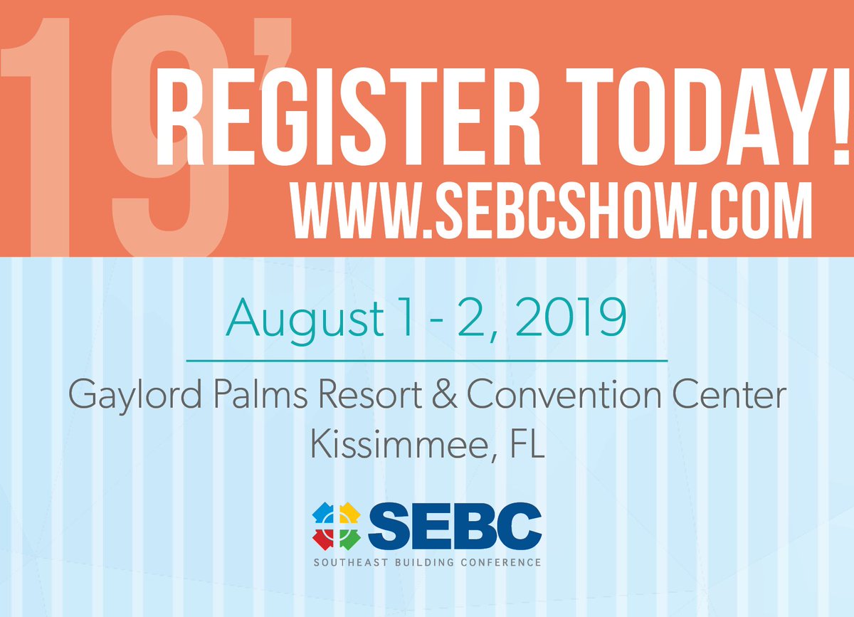 SEBCShow's tweet image. IT'S HERE! Registration for #SEBC19 is officially open. Join us August 1-2, 2019 at the @GaylordPalms in Kissimmee, FL.

Register Today: bit.ly/2uPlRQG
