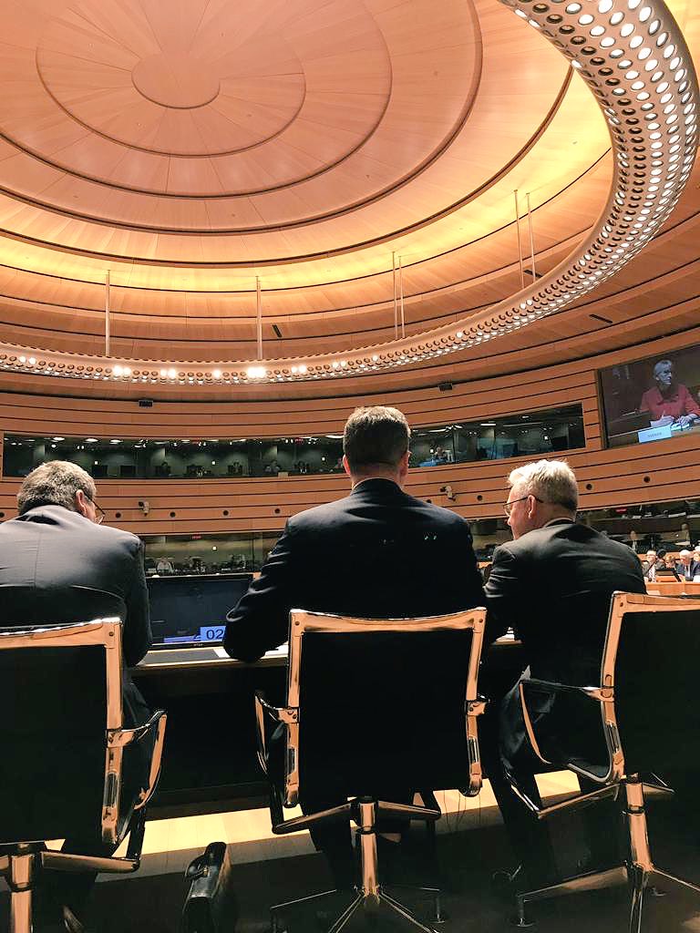 Delighted to join Foreign Sec @jeremy_hunt to represent 🇬🇧 at today’s EU Foreign Affairs Council. In margins met with crucial counterparts Lux FM Asselborn @mfa_Lu and Cypriot FM @christodulides ahead of PM’s EU meeting on Wednesday.