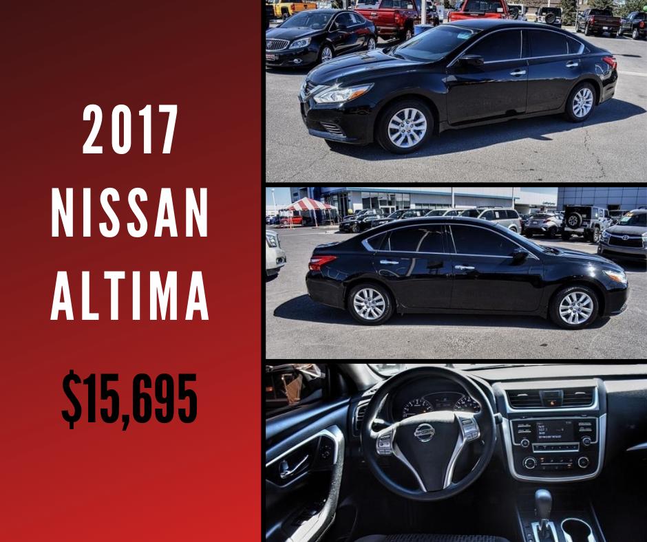 permian_gmc's tweet photo. 🚨Low Mile Alert!
This 2017 #Nissan #Altima has only 33,000 miles on it! Send us a message, or visit us online for more details: https://t.co/2aGAksMky0 #PreOwned #PermianGMC #Hobbs #NewMexico https://t.co/8XH0ombD2c