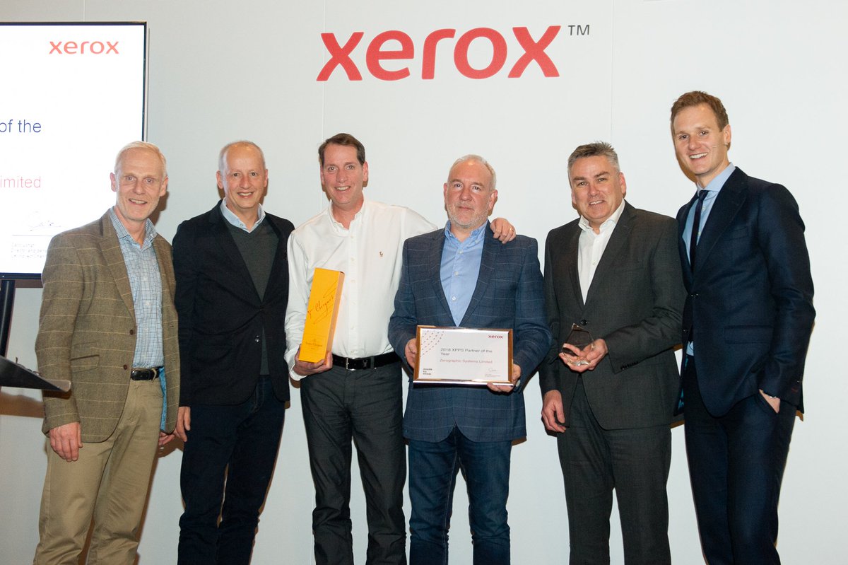 zerographicltd's tweet photo. #Zerographic are delighted to announce that we have been awarded Xerox XPPS Partner of the year for 2018. This coveted award is in recognition of our market leading performance delivery within the managed print services sector. #Xerox #XPPS Great Photo @mrdanwalker https://t.co/VhljhvYjaq
