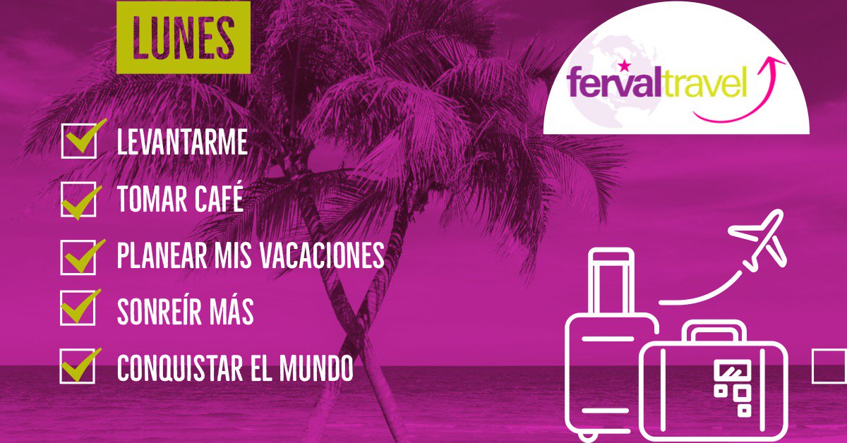 Después de todo los lunes no son tan malos #FelizLunes  #ViajarNoEsUnLujoEsUnaNecesidad #fervaltravel