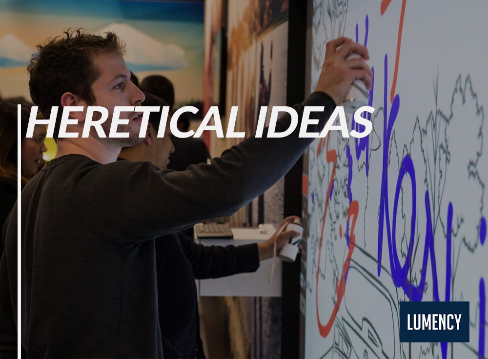 Lumencyco's tweet photo. ❗️❗️New blog post! Read “Heretical Ideas: Operating our business for the better” and learn how Lumency operates against a unique set of ideals. https://t.co/tO3HCLFxRm https://t.co/3OZTmNYHaj