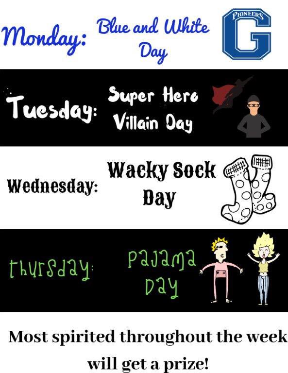 GSUStudentLife's tweet image. GSC Week is next week! Show some school spirit!!