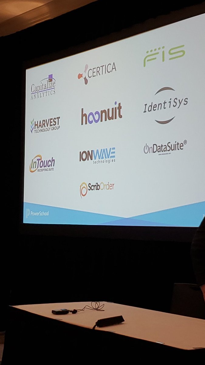 Thank you to all of our vendors for all the support they provide us. #TSUN19 <a href="/MyPowerSchool/">PowerSchool</a>