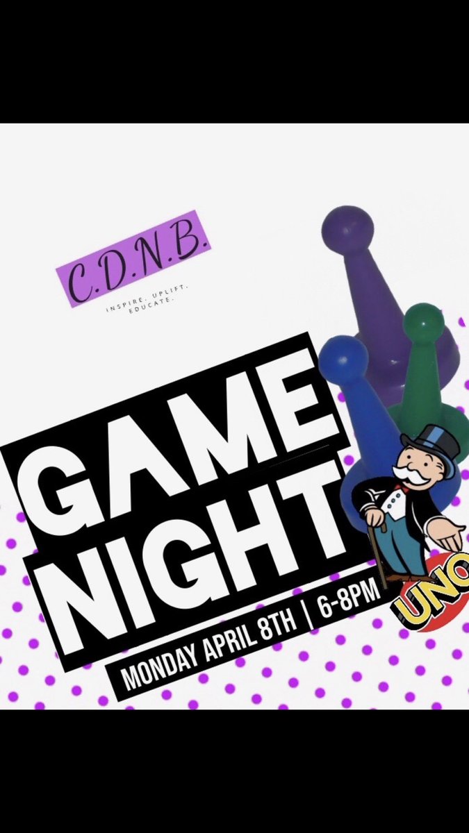 CDNB_ODU's tweet photo. It’s officially CDNB week! We’re kicking it off with a game night tonight, upstairs in dominion. Join us for a night of fun and much more. #odu https://t.co/ZyuEXbfW6v
