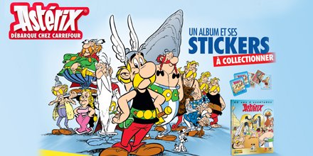 #jeu ! Pour les 60 ans d’Astérix, du 9 au 30 juin des albums collectors &amp; des vignettes pour compléter les albums sont en vente chez Carrefour ! 🎉
Mais pour le plus chanceux d’entre vous on fait gagner l’album collector avec toutes les vignettes ! 🤩 
👉 RT + FL