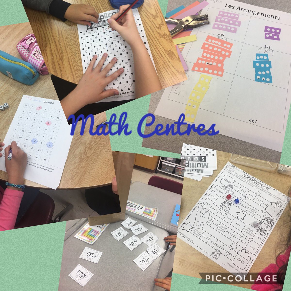 It’s a noisy math morning in grade 3 FI. We’re playing a variety of fun multiplication games to practice our fluency for facts 0-6. <a href="/StGregory01/">St.Gregory</a> <a href="/JenniferBeninc2/">Mme Benincasa</a> <a href="/DP_math/">DP MATH</a>