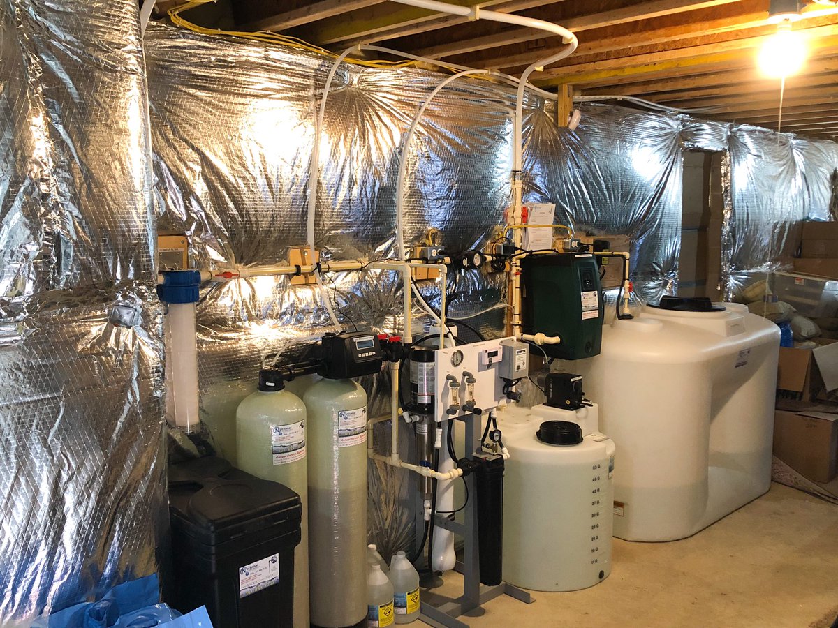 N_W_S_C's tweet photo. #Install of a #ReverseOsmosis for up to 99% #contaminationfree #h2o, #ChemicalFeeder for #pH &amp; #Corrosioncontrol, #Sediment #Filter, #cleanwater #storage w/ a #waterpressure booster &amp; #floodprotection alarm &amp; Twin #WaterSoftener for #hardwater @ClackCorp @MilbyCompany @wattsbrand https://t.co/cvZWH2dzWf