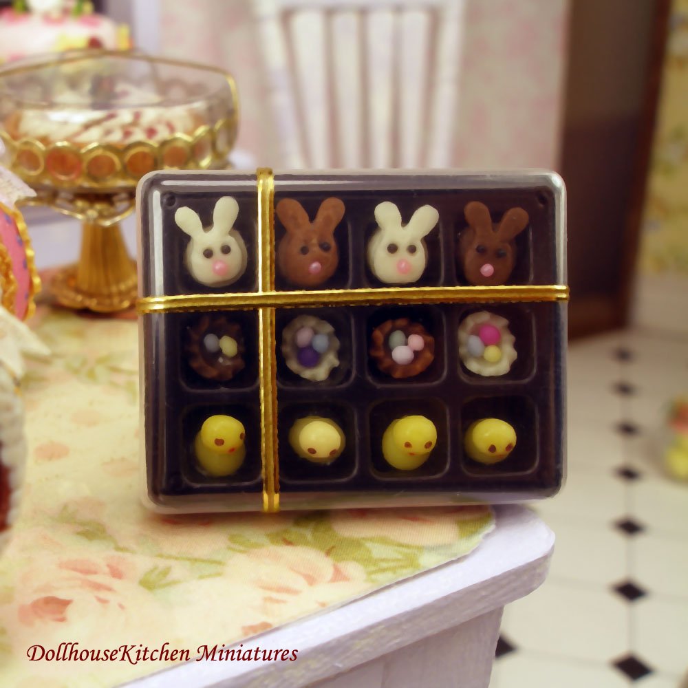 DollhouseK's tweet photo. Excited to share the latest addition to my #etsy shop: Dollhouse Miniature Food Easter Handmade Chocolates https://t.co/JBlWWwpuDf #toys #dollhousefood #dollshousefood #minifood #scaleoneinch #miniaturefood #dollhousehandmade #miniature12thscale #dollhouseenglish https://t.co/gYxdimhwWN
