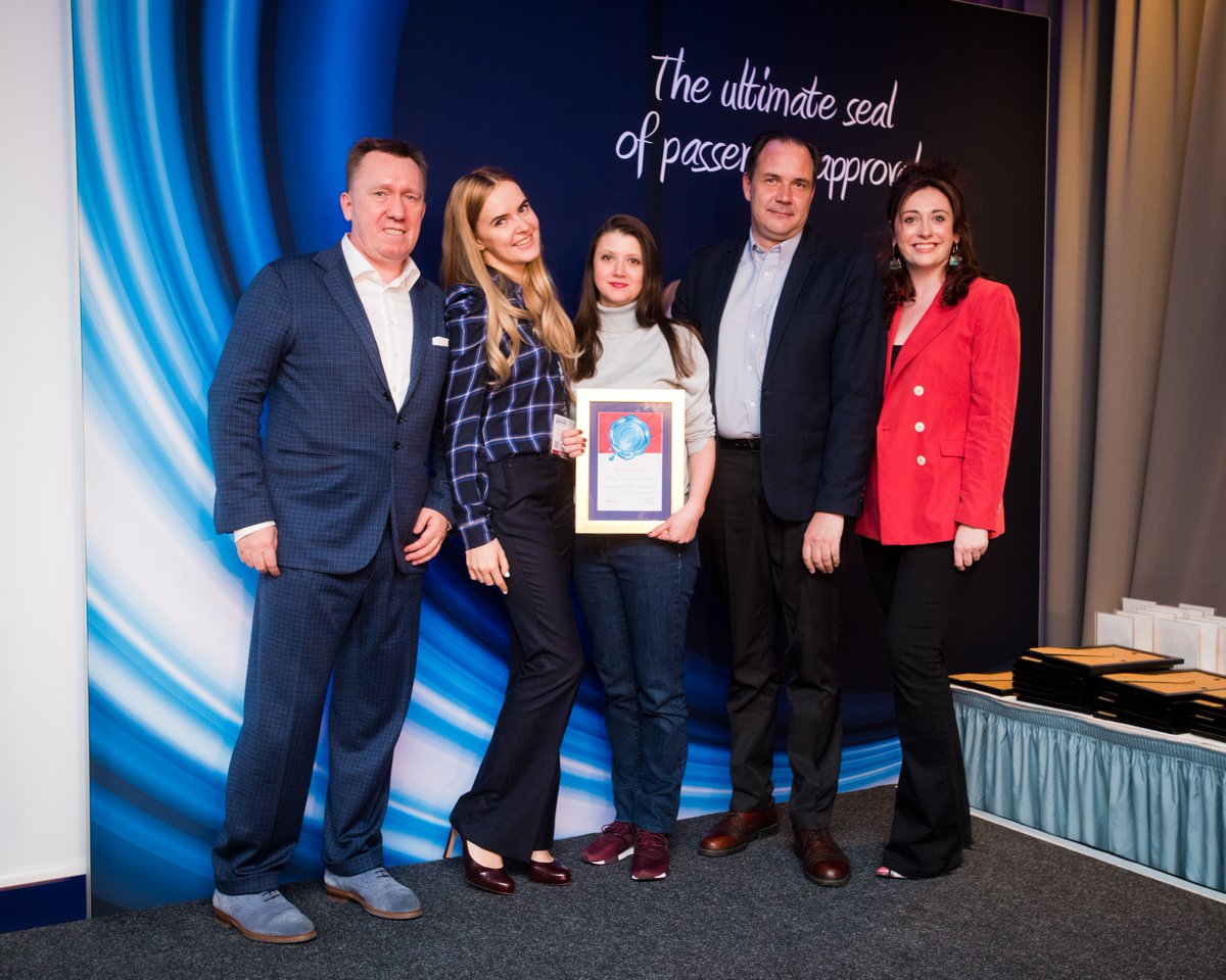 AKServiceGroup's tweet photo. At the 2018 Travelplus Airline Amenity Bag Awards ceremony.

It's a real pleasure that our Rossiya Airlines children's kit has been awarded a Highly Commended in Children over 6 Category!

We appreciate it!

 #akservice #award #amenitykit #travelplus #childrenskit #wtce2019 https://t.co/GbXbEp9GG2