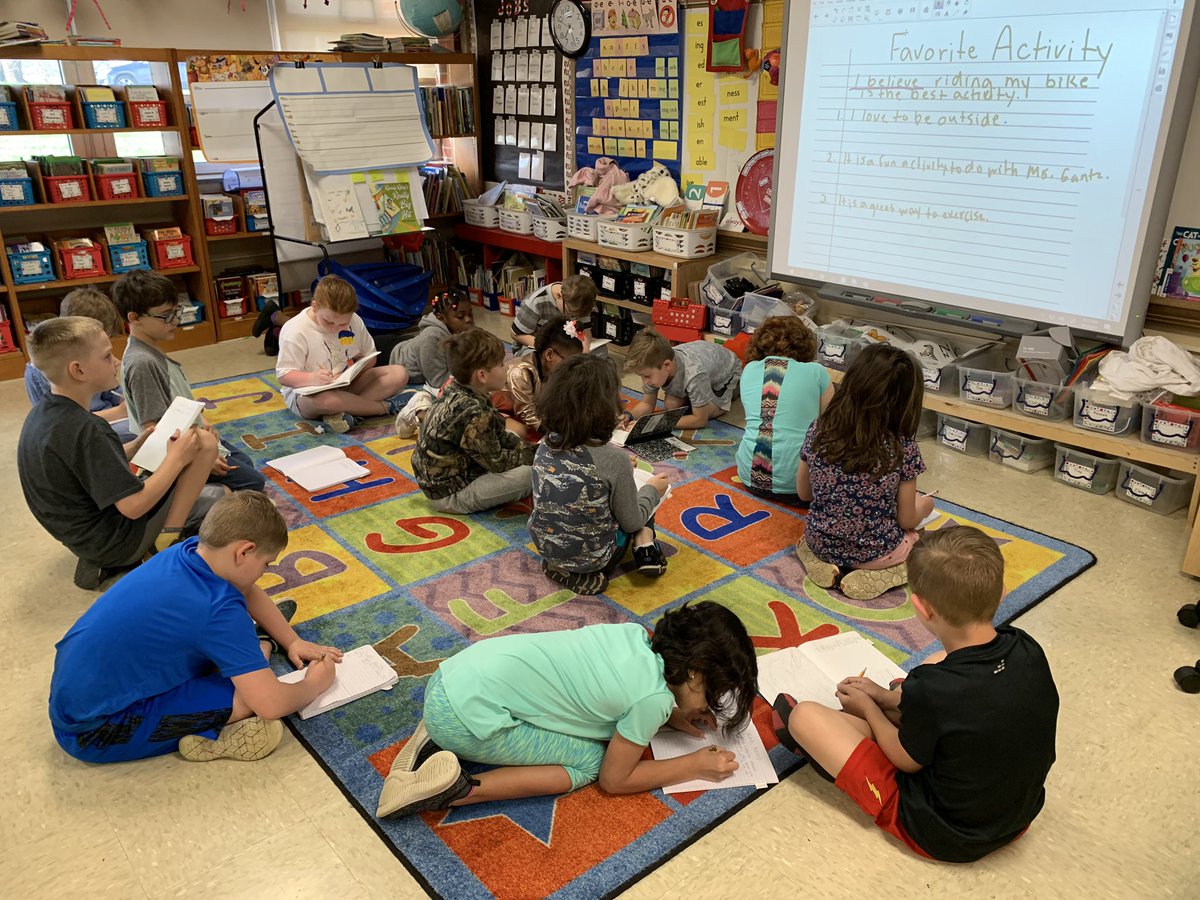 Writing out opinions with supporting details. #OnwardPKE #CPSBest