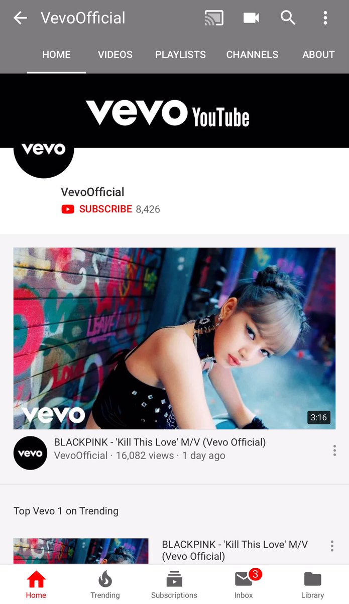 Vevo Charts Playlists