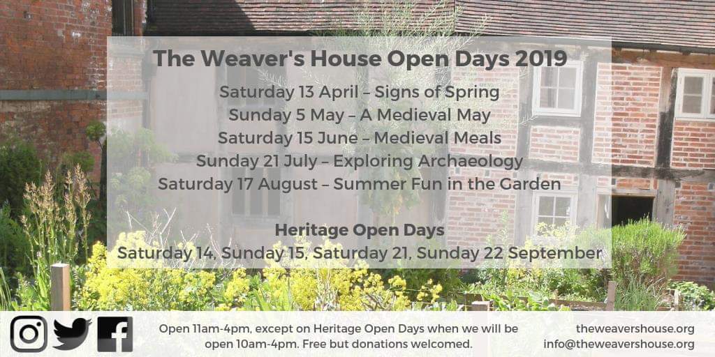 Our first open day of the season is THIS SATURDAY!

Entry is free but donations are appreciated. On Open Days we serve tea, coffee &amp; cake from our pop-up tea room. 

We look forward to welcoming you! #ThisisCoventry #Coventry