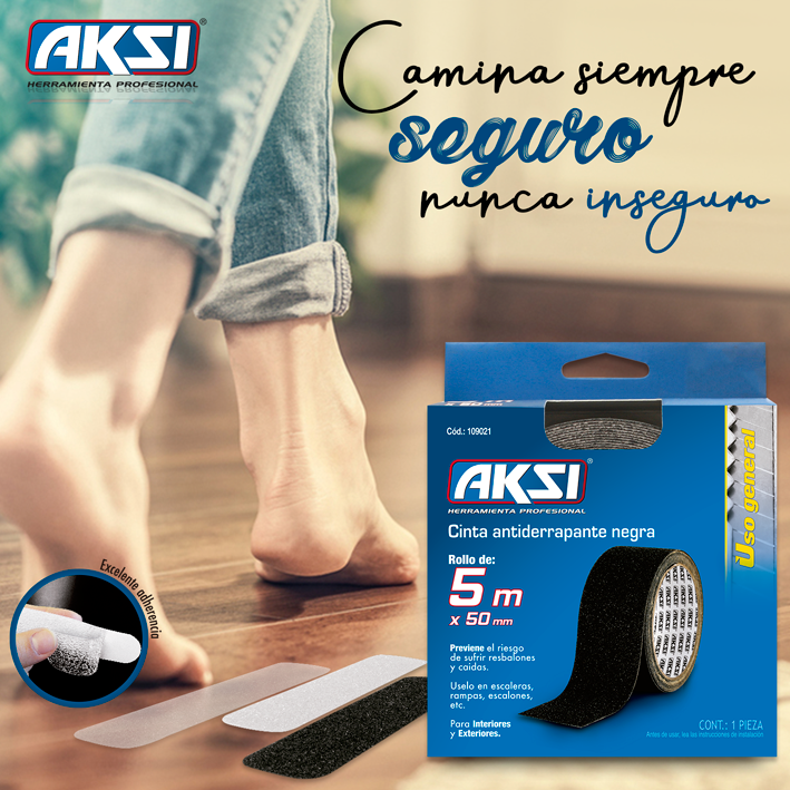 AKSIToolsMx's tweet photo. Evita accidentes de manera #práctica con las cintas antiderrapantes #AKSI. Útiles tanto para interior como exterior y disponibles en color negro, blanco y transparente, adquiérelas con tu distribuidor más cercano.
#herramientas #tools #product #nonslip #tape #ferreteria #security https://t.co/kYQz7Gd0tD