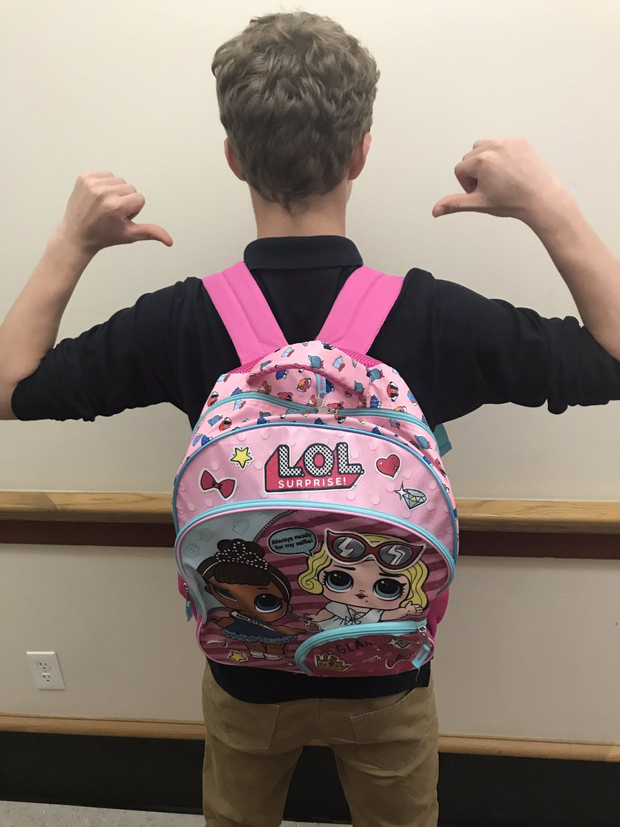 mscboyslax's tweet photo. PLAYER OF THE GAME AWARD IS IN!! The player of the game has the honor of wearing this fashion-forward backpack during school until he passes it on to the next! also... GAMEDAY! 4 p.m @ PCD, LETS ROLL! #mountlax https://t.co/E8zAbNbLiv