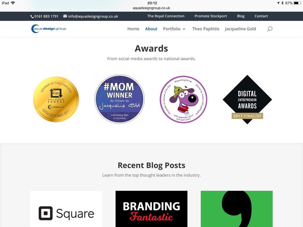 AquaDesignGroup's tweet photo. Proud to be an #SBS #MOM #purplebiz #creativebizhour winner and #DEA2017 finalist. #Stockport #Cheshire https://t.co/RhlnMTt4VE https://t.co/8T1vEwXVlt