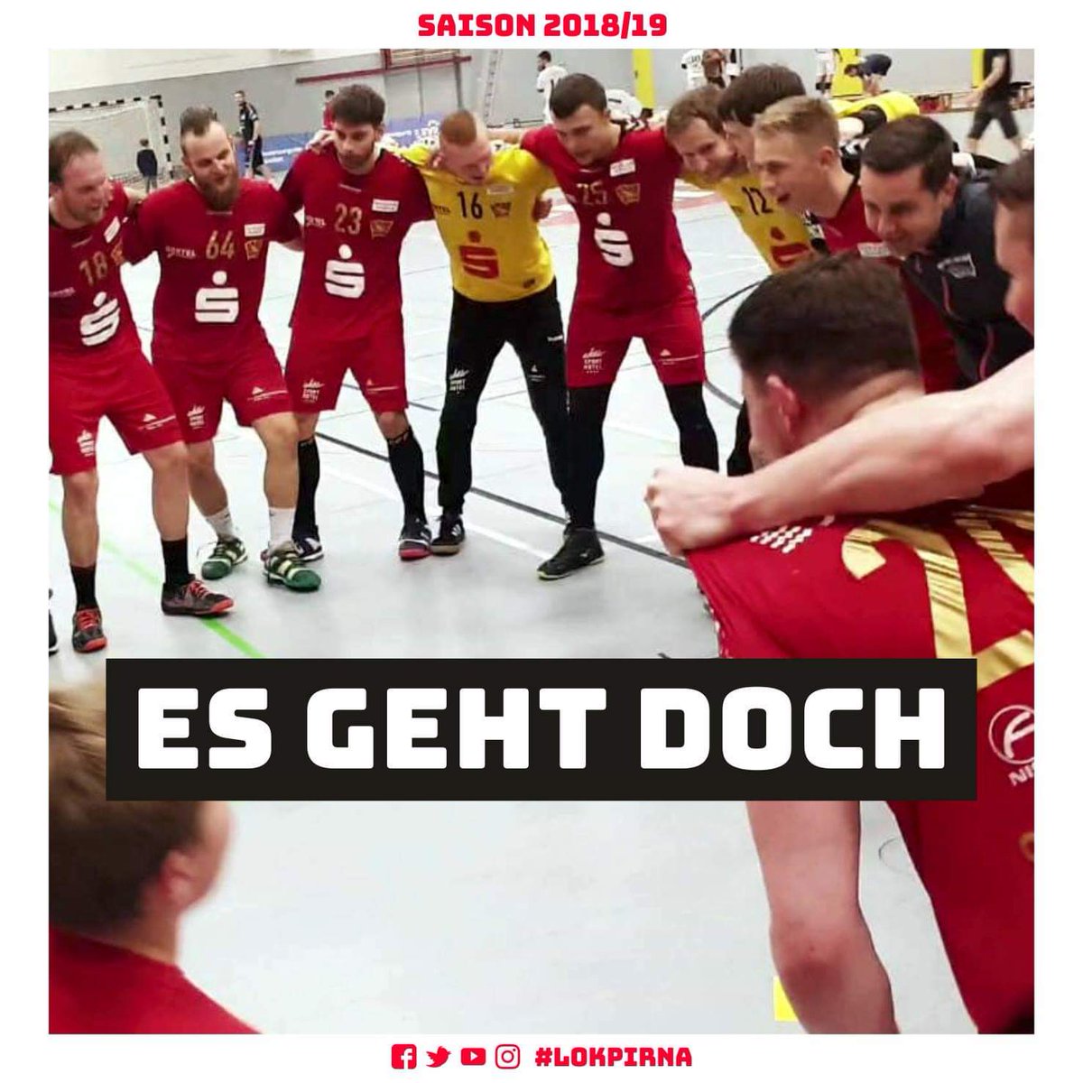 LokPirna's tweet photo. ++ SPIELBERICHT ++
Das war ein ganz wichtiger #sieg 🎉🤩👏 am Samstag. Dadurch können unsere #eisenbahner 🤾‍🚂 den 7⃣. #tabellenplatz sichern und beruhigt in die letzten drei #partien gehen. 
👉 Zum Spielbericht: https://t.co/6VmsdDfVeT https://t.co/K9267Ew0kD