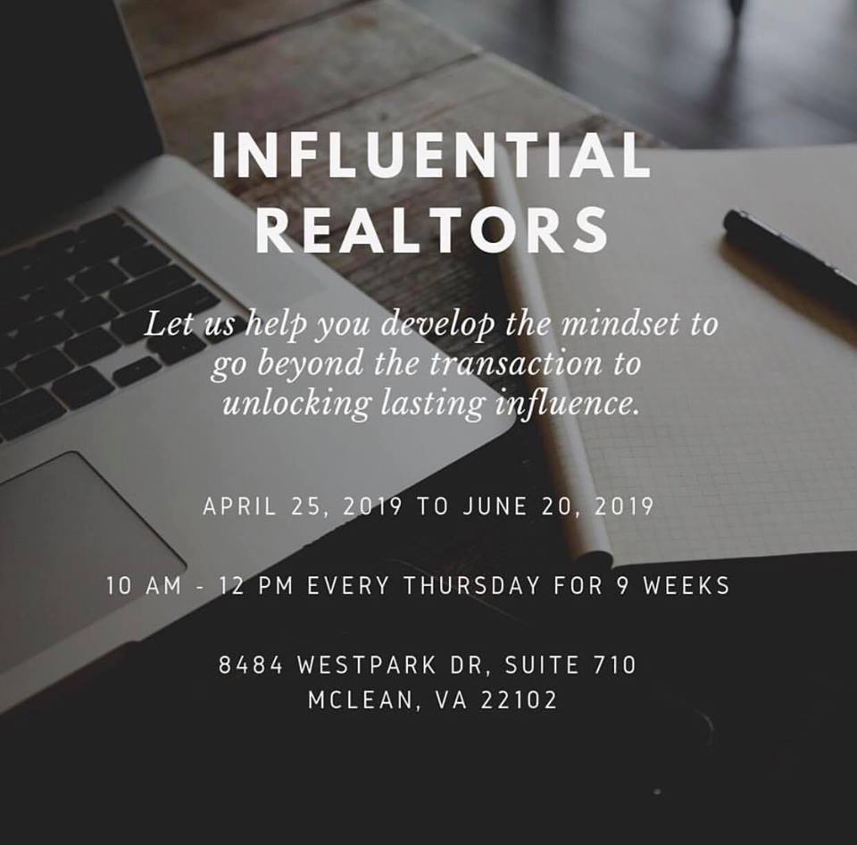 Starting April 25, our 9-week course teaches you how to be more influential and impactful to those around you. Sign up here: bit.ly/2G8Odf4

#realestate #dmvrealestate #smartsettlements #morethantitle
