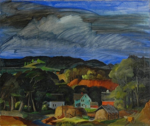 ian_lawley's tweet photo. Artist Arthur Kerrick #BornOnThisDay 1901 in Minnesota. In 1937 he was a member of the WPA Alaska Art Project &amp; in 1942 was commissioned to create a mural for the Courthouse in Anchorage. https://t.co/hTR7Lcg3rC
