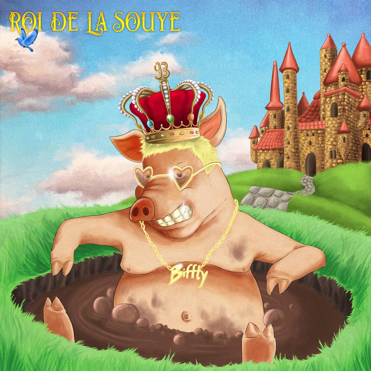 JuliusCRNG's tweet photo. Biffty - Roi de la Souye 🐷👑 dispo le 20 avril pour la journée des bozers !!! Premier extrait ce mercredi 🤢🤢🤢🤢🤢🤢 https://t.co/R2XP30yXX2