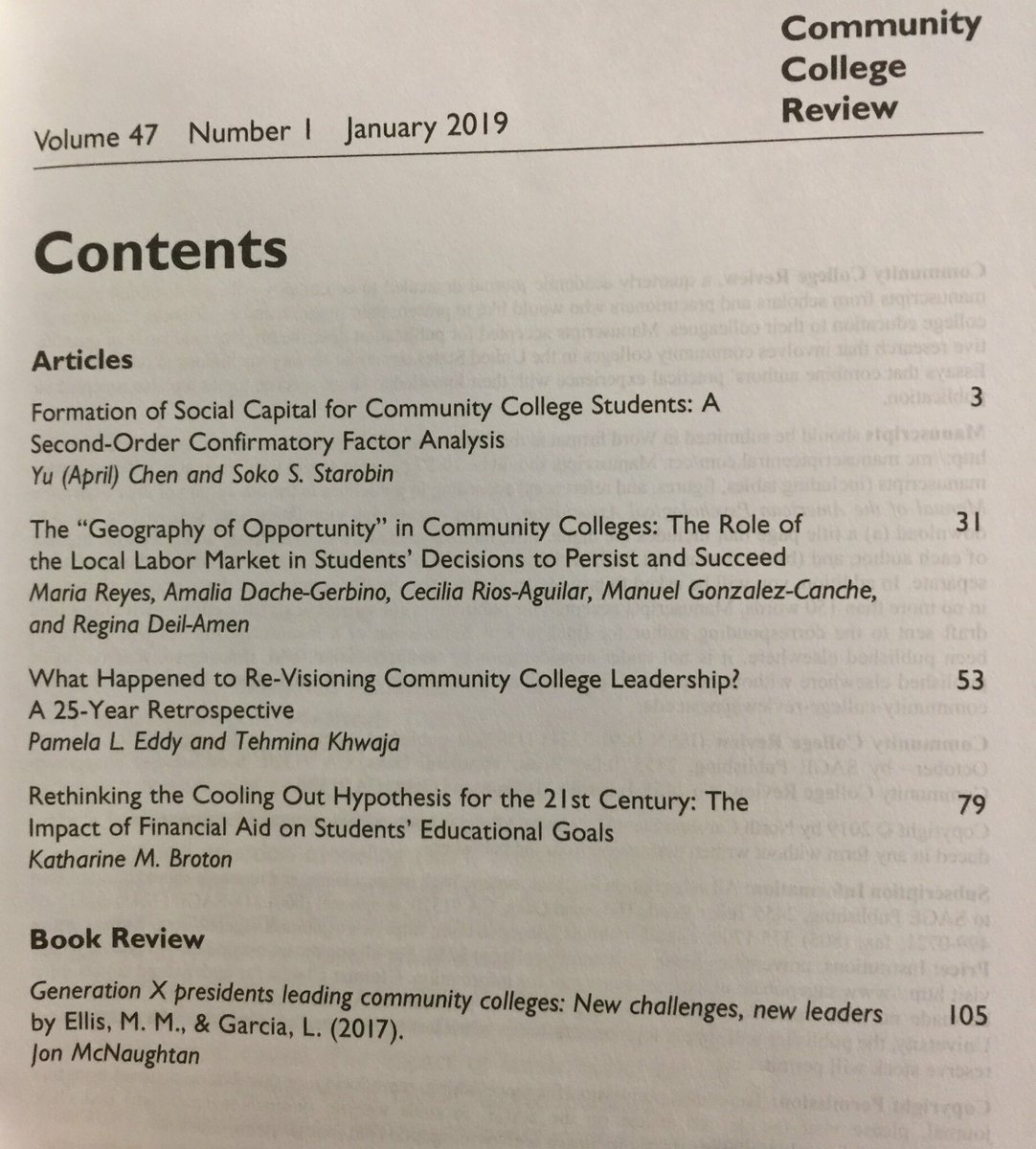 UTDCJenDorsey's tweet photo. Excited to see @MarthaMellis’s book reviewed in the new issue of @CCollegeReview. Great journal and great book. @AERA_EdResearch @utdanacenter @DCMathPathways #AERA2019 https://t.co/hzSpGjeRE5