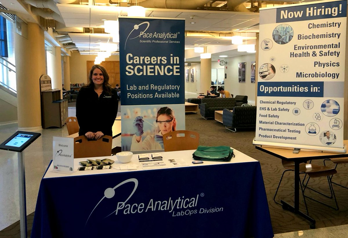 PaceLabs's tweet image. Today Clara Espe and Mindy Granholm are at the University of Wisconsin-Stout in the memorial center for an employer residence day. Stop by and learn more about our great careers in science!

@uwstout 
#growwithus #paceanalytical