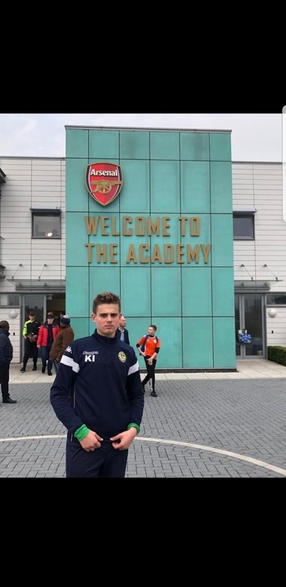 Well done to our talented @EJALeague hertford u15 keeper Kacper after being asked to attend arsenals talent I.D. trial this afternoon.... putting Hertford on the map 😉 well deserved after  a top season in the sticks!! #alwaysprogressing #theblues #nxtgen #EJA