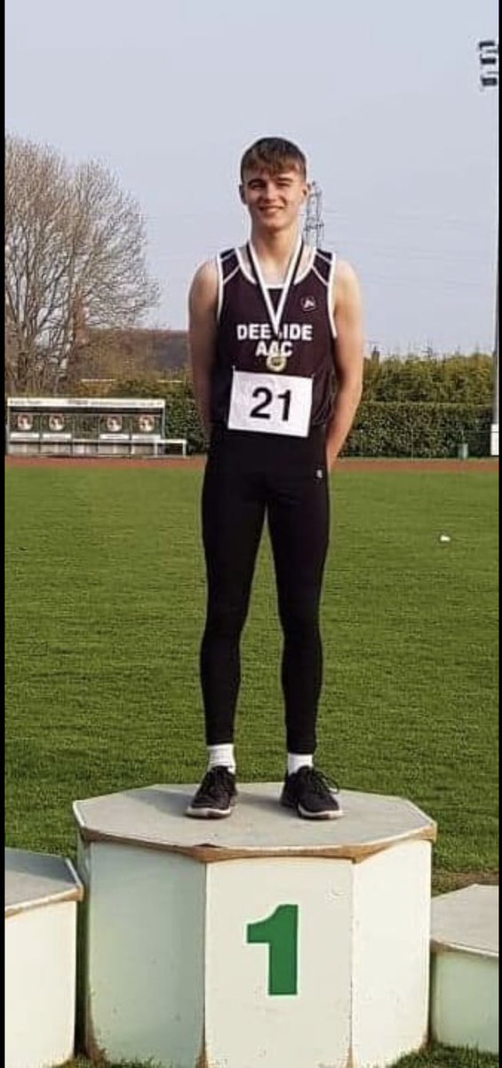 A massive congratulations to Tom Maguire in 9B who took 2 Golds at the Deeside Outdoor Opener yesterday with 2 personal bests of 38.17 seconds in 300m and 23.95 seconds in 200m. Well done Tom, amazing 🙌🥇🥇🏃‍♂️ #runner #hesgoingplaces #superstar