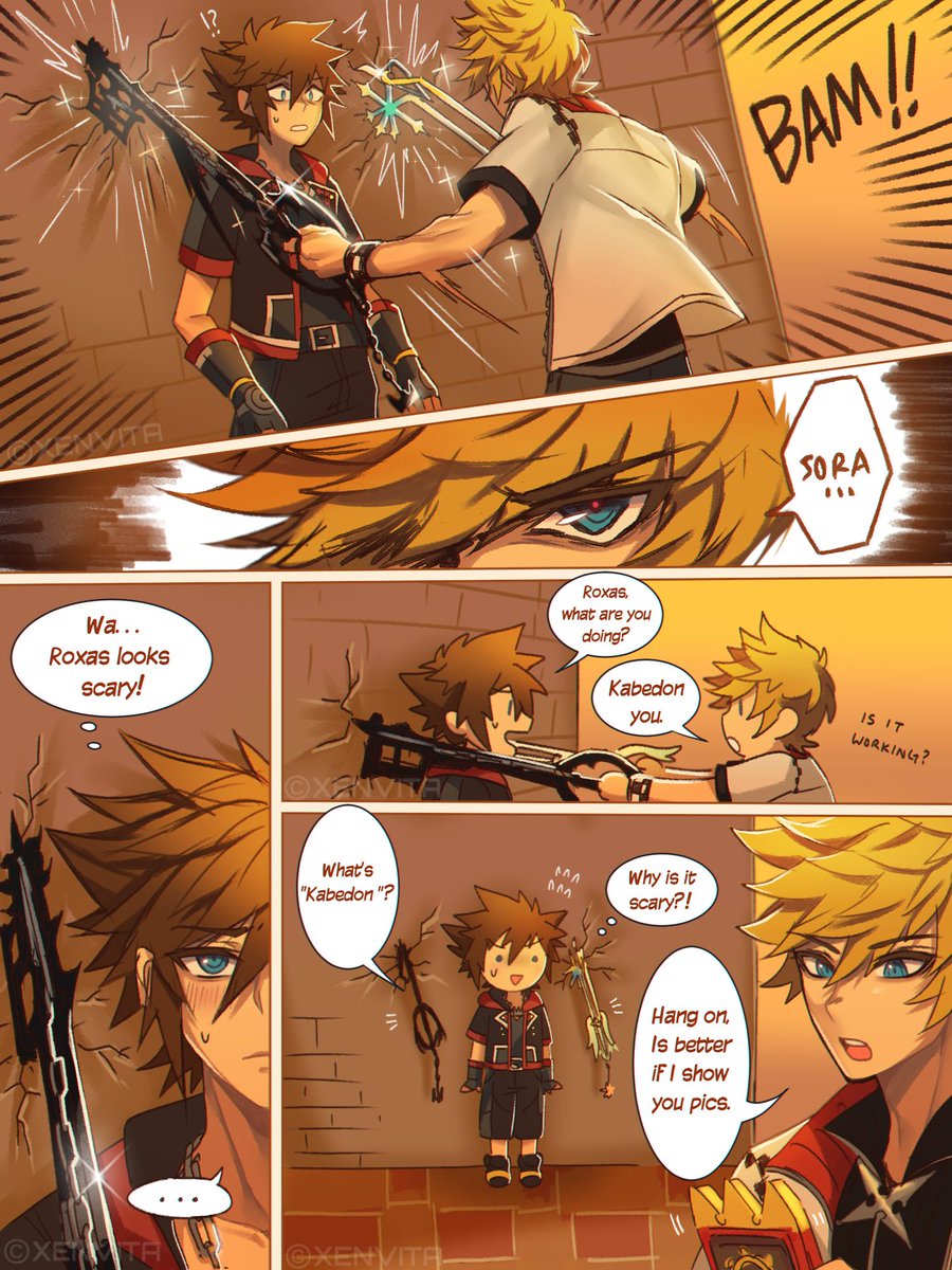Roxas ''Kabedon'' style!? ?
#KingdomHearts3 #kh3 #kh #kh3sora #sorakh3 #khroxas #roxaskh #kingdomhearts #fanart #digitalart #artistsontwitter #kabedon #comic
