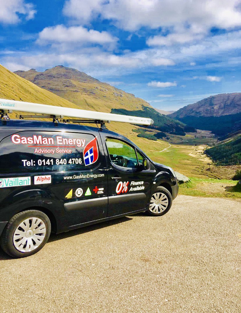 Gasman_Energy's tweet photo. Our engineers are getting all artsy these days when out and about doing LPG and Oil jobs around Loch Lomond. #restandbethankfull #Scotland #cleanvan #oil #lpg https://t.co/Kte3j6x6jX
