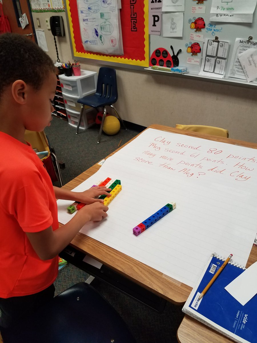 gullickson_sara's tweet photo. Use a different manipulative to solve the problem. #coteaching #flexgroups #wilmeth #GullicksonsGreats https://t.co/uhqi32GVK0