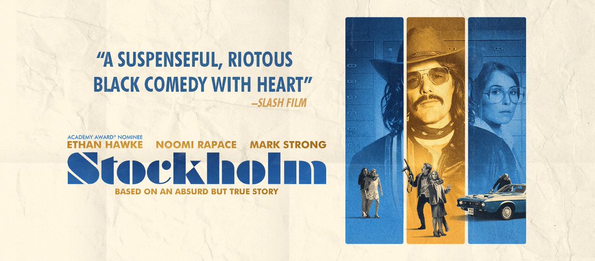 Only 5 more days until STOCKHOLM hits #theaters in LA and NYC- Let the countdown begin! #stockholmmovie