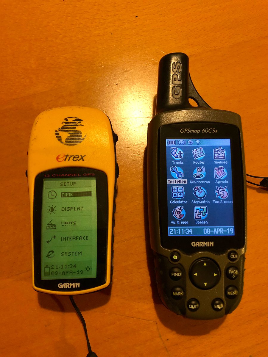Denis on Twitter: "Both older GPS devices survived the GPS week number rollover bug. ✔️ Garmin Etrex basic (2000) ✔️ Garmin GPSmap60 CSx (2009) #GPSrollover #GPS #WNRO https://t.co/Rtvmbhwtl4" / Twitter