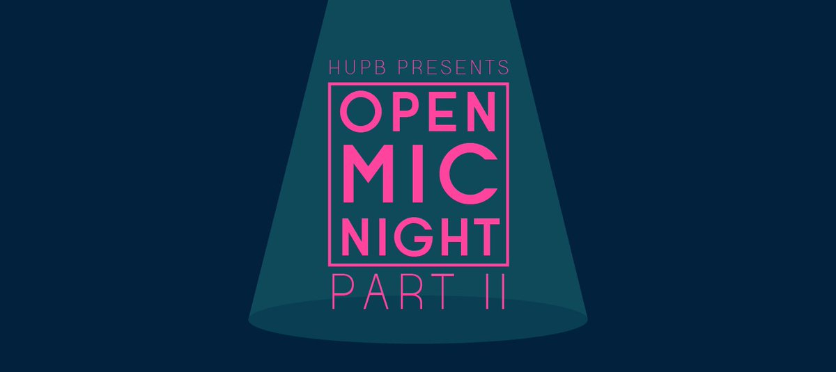 HUPB1's tweet photo. HUPB is hosting their second Open Mic Night of the year on April 18th - and we need your help to make it happen! If you are interested in performing (singing, dancing, poetry, with musical instruments, or other types) email latenight-hupb@hamline.edu by April 15th. https://t.co/1pYjjJClBB