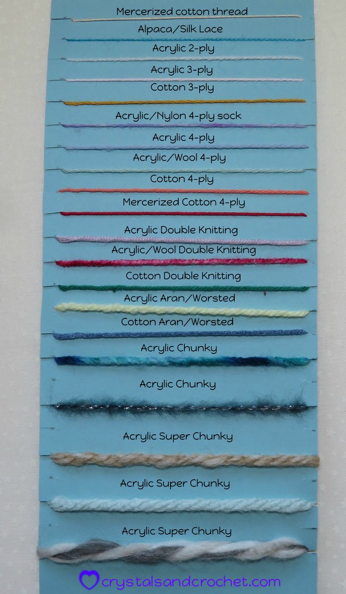 StylecraftYarn's tweet photo. Have you ever felt confused about choosing yarn for a project? Stylecraft #blogstar Helen of Crystals and Crochet has written a very informative post about what you need to think about including fibre, yarn weight, colour &amp; hook size. Well worth a read. 
https://t.co/RwoWJwsbhs https://t.co/jYQhszUz8X