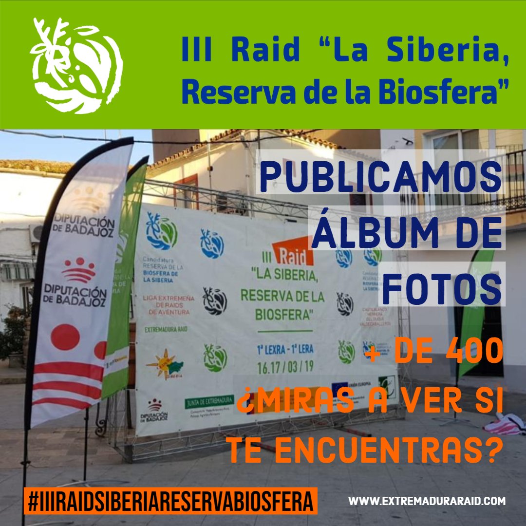 ExtremaduraRaid's tweet image. Publicamos Álbum de Fotos del III Raid "La Siberia, Reserva de la Biosfera" Muchas fotos para que, si fuiste,¡te encuentres¡, y si no fuiste, veas lo que puedes vivir en un #RaiddeAventura 1ª LERA 1ª LEXRA 2019
 photos.app.goo.gl/PpjQEehNamLtjm… @fedo_org @CederLaSiberia