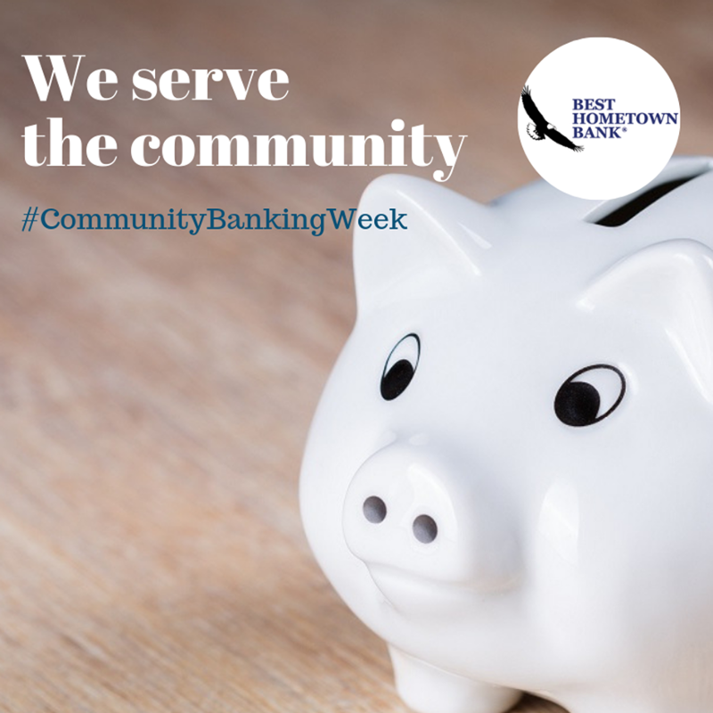 BestHometown's tweet photo. It is #CommunityBankingWeek this week! Community banks play a huge role in building stronger communities by providing quality products &amp; services to local customers. We at Best Hometown Bank proudly serve our customers in Collinsville &amp; Maryville, IL. https://t.co/YyNZskj3ID