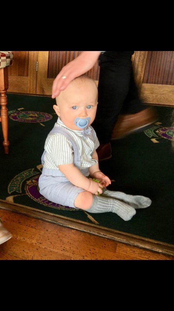 Bowie’s christening 💙❤️