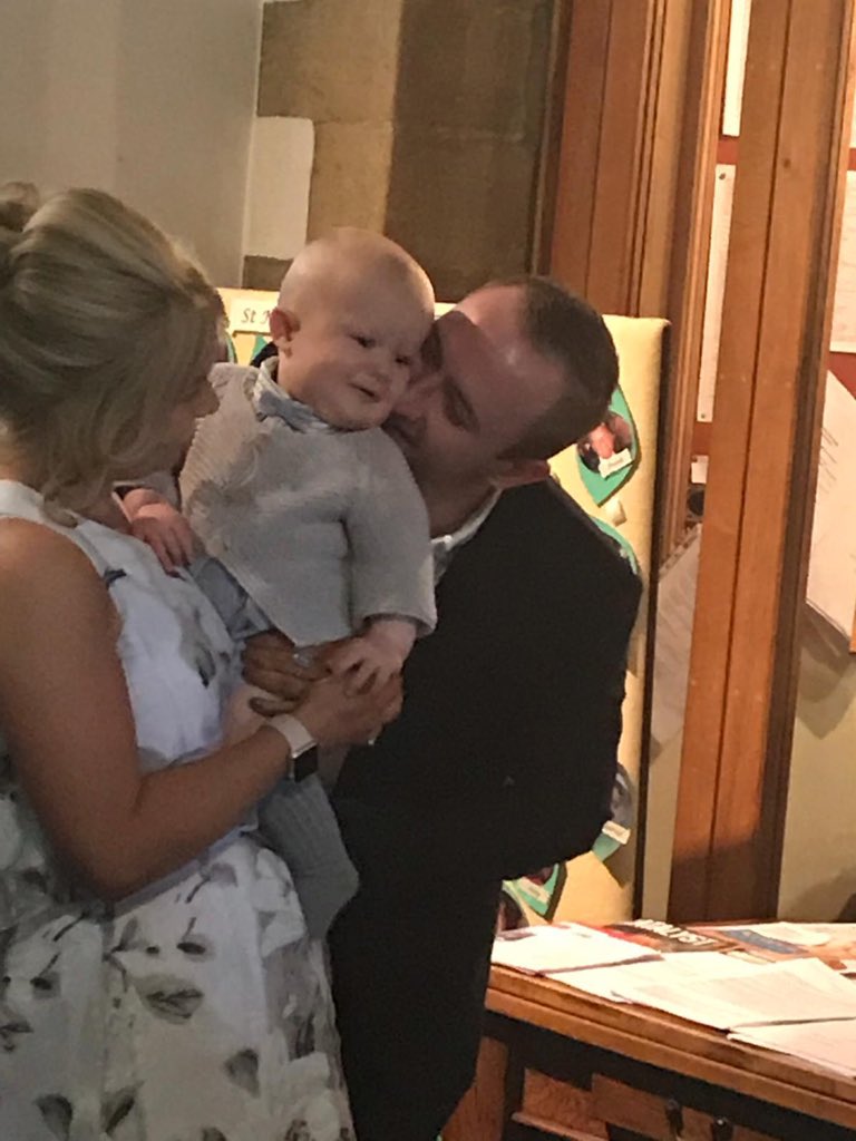 Bowie’s christening 💙❤️