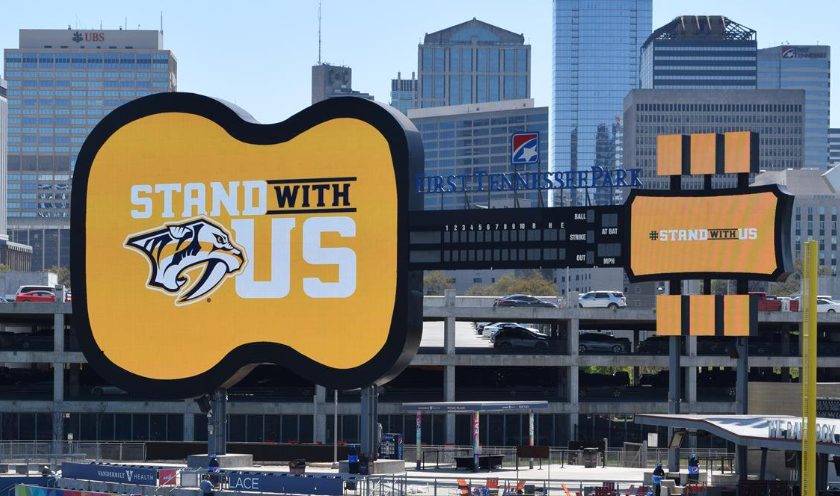 nashvillesounds's tweet photo. Sounds fan are @PredsNHL fans! Go get 'em tonight boys 👊

#StandWithUs https://t.co/GvKc37Zt5G